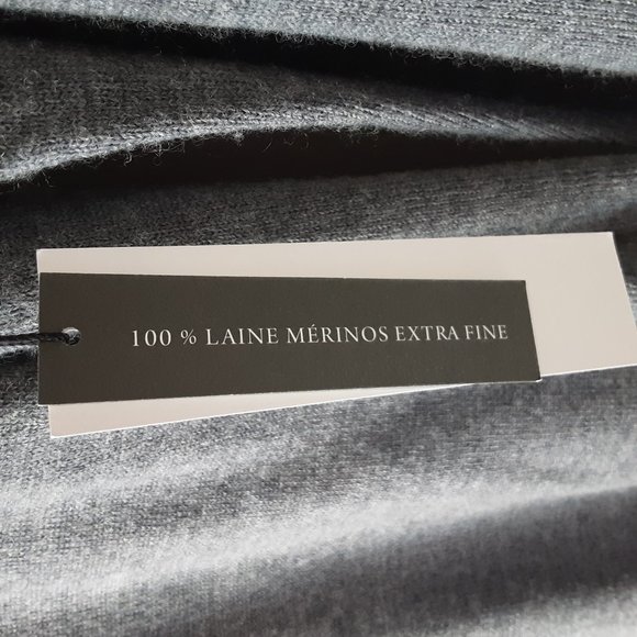 Grayson & Dunn Men's 100% Fine Merino Wool Grey Turtleneck Sweater New! Small - Picture 10 of 14